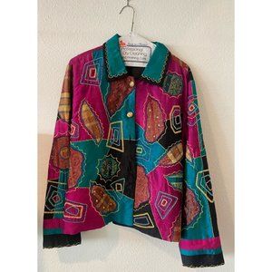 Bleu Bayou Silk Jacket